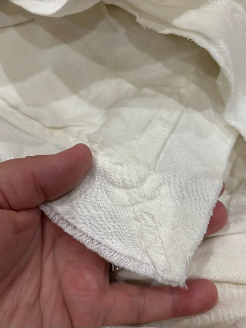 Quince Duvet Cover - White Linen Double Flange Full/Queen